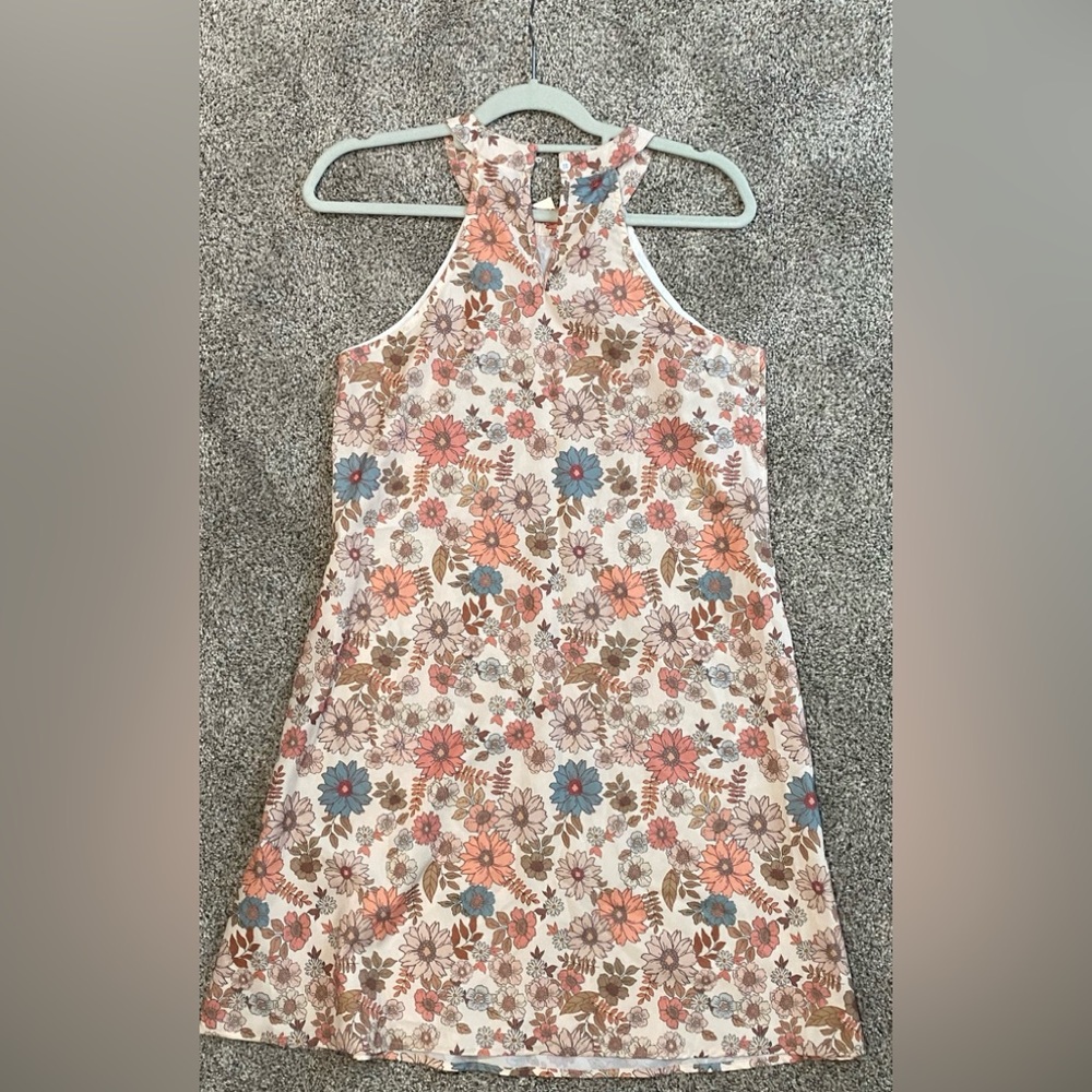 NWT flower halter dress size M